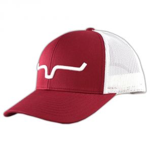 Kimes Ranch Weekly Trucker Cardinal/White Snapback Hat